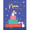 Piccadilly Greetings Character Christmas Card, Nan, Mice - 8 x
