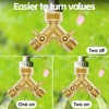 SPECILITE Heavy Duty Brass Garden Hose Splitter 2 Way, Water