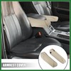 Motoforti Pair Microfiber Leather Car Front Seat Armrest Cover Replacement