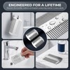 2Pcs Stainless Steel Beard Comb Credit Card Size Men Anti-Static