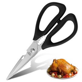 Kitchen Scissors Come Apart Kitchen Shears Premium Stainless Steel Scissors for Food Heavy Duty Shears for Chicken Bone Nutcracker Bottle Can Opener 01