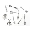 Kinteshun Kitchen Tableware Charms Baking Cooking Knife Fork Spoon Plate