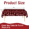 JHDZDHY 6 Pack Christmas Snowflake Tablecloth Disposable Christmas Plastic Tablecloth