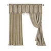 Elrene Home Fashions Mia Jacquard Scroll Blackout Window Curtain, 52"