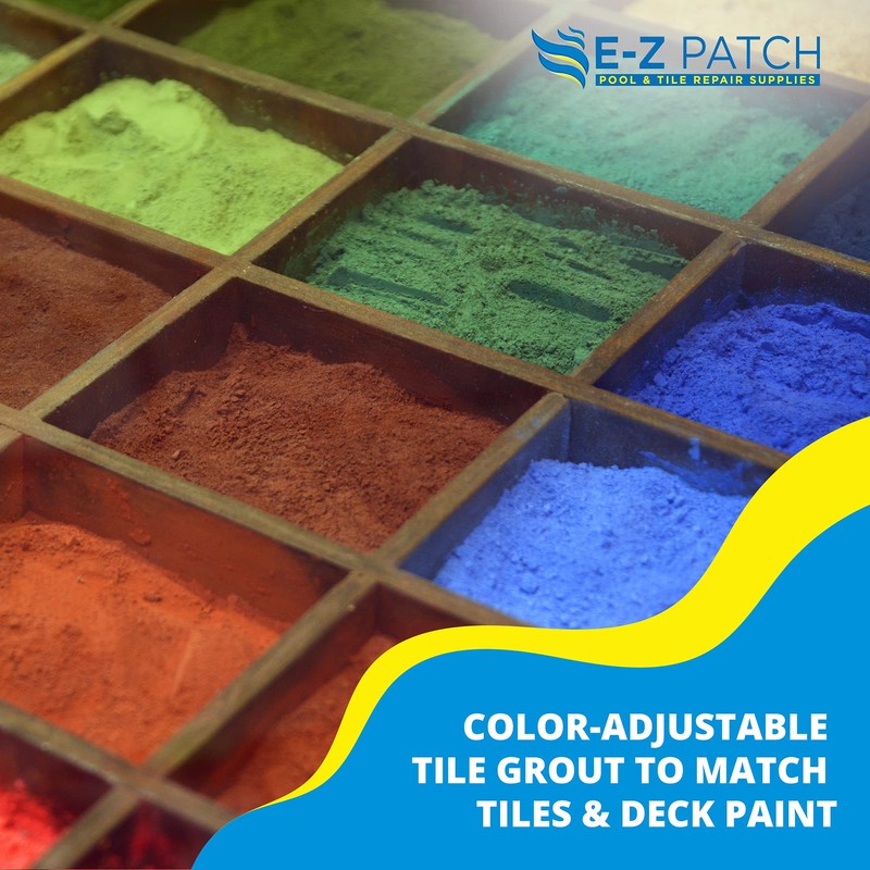 E-Z Patch 4 White Pool Tile Grout for DIY &