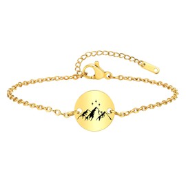 MAKEGONE Acotar Merch Gifts, Acotar Inspired Charm Bracelet, City of Starlight Merch Book Lover Gifts, Acotar Gifts for Women, Reader's Love Fan Birthday Gift