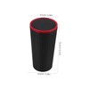 FUNOMOCYA Car Trash Can with Design and Separate Compartments for
