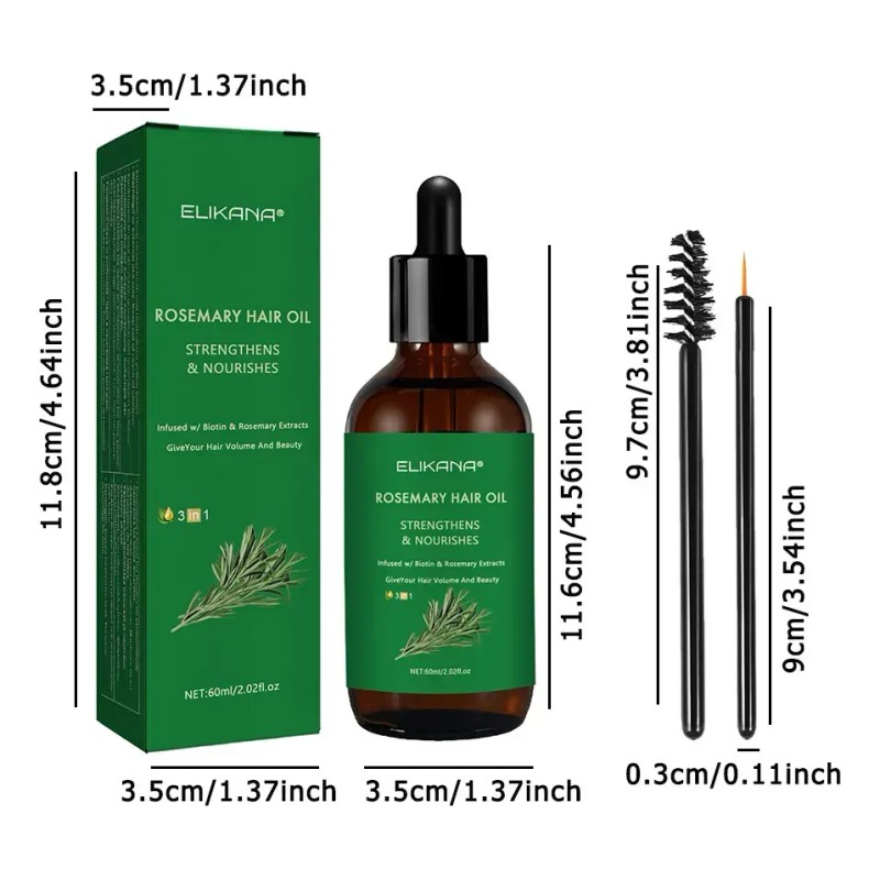 Aceite Capilar De Romero Elikana 2 Piezas 60ml