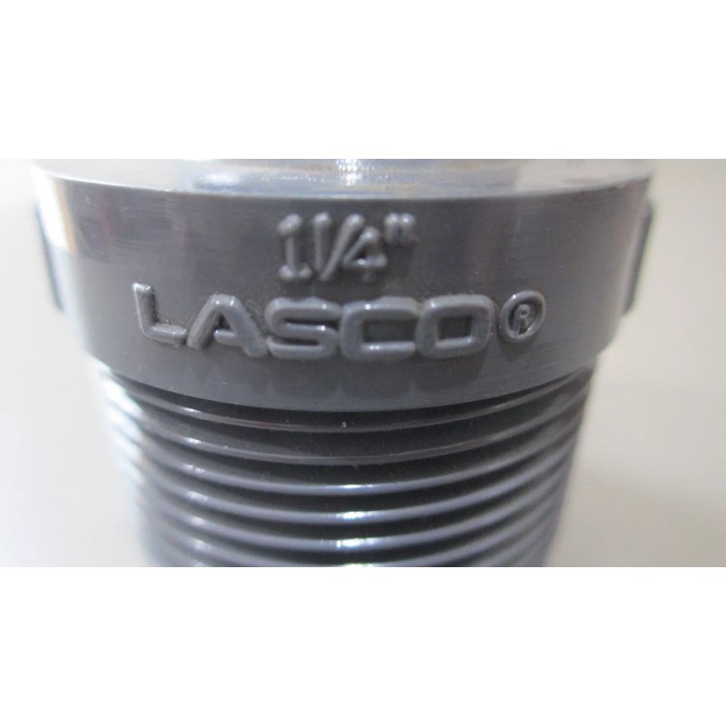 LASCO 1-1/4" x 1" LASCO PVC Barbed Insert Reducing Male