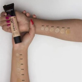 Base De Maquillaje Infallible Total Cover Loreal Tono 307 SAND BEIGE