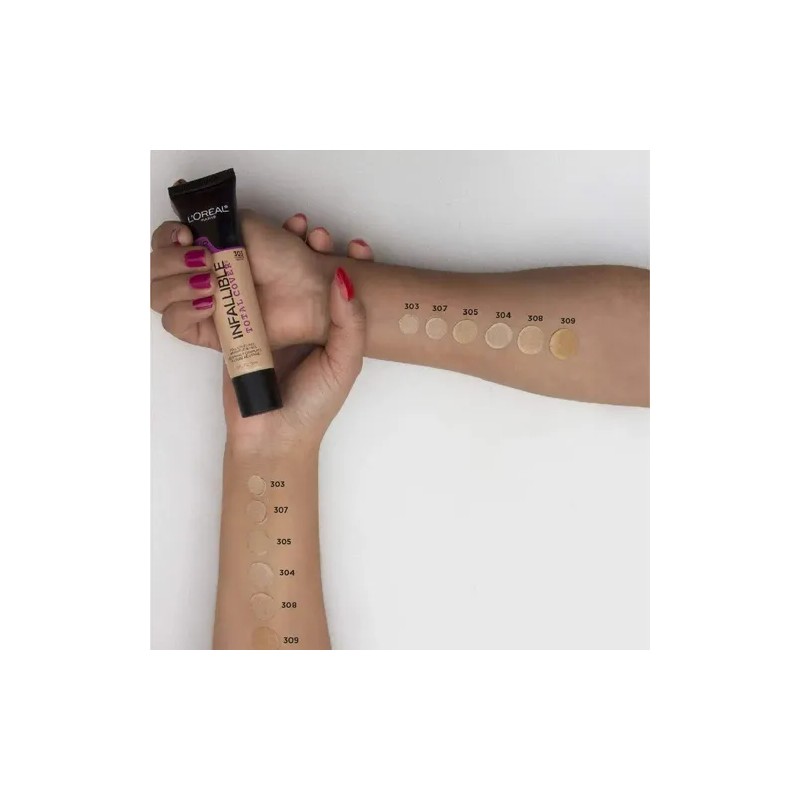 Base De Maquillaje Infallible Total Cover Loreal Tono 307 SAND