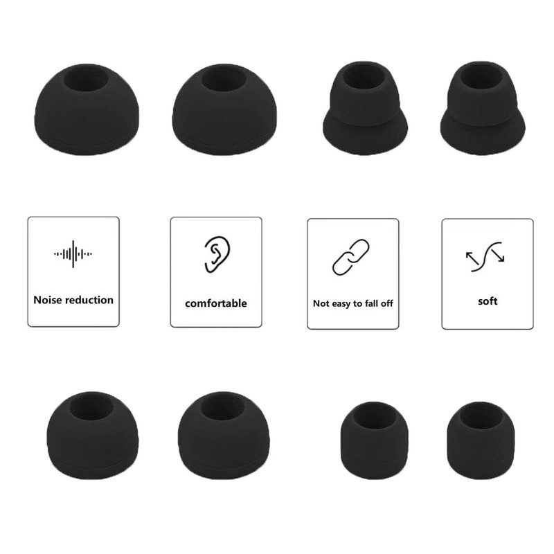 Replacement Eartips Compatible with Powerbeats 3 Powerbeats 2/1, 4 Pairs