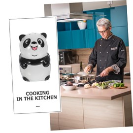 LABRIMP Cute Ceramic Spice Holder Salt Pepper Dispenser Set and Easy to Clean Perfect for Home