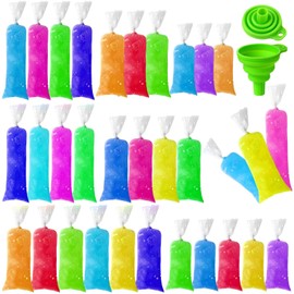 Ice Lolly Bags Disposable Ice Cream Mold Bags with Silicone Funnel, 3 Size Ice Candy Bags DIY Ice Cream Pouch for Making Ice Cream Yogurt, 2x12 Inch, 3x12 Inch, 3x10 Inch (1002 Pcs)