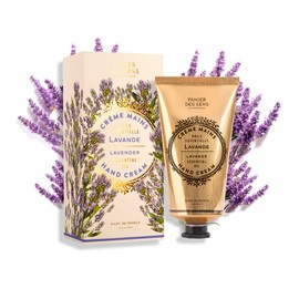 Panier des Sens Lavender Hand Cream - Nourishing Shea Butter Hand Cream for Dry Cracked Hands 97% Natural Ingredients - Dermatologically Tested Hand Lotion for Woman Made in France, 2.5 fl oz