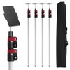 12FT Dust Barrier Poles 4 Pack withCarry Bag, Stainless Steel