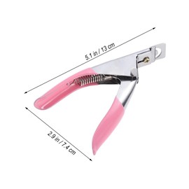 Baluue Stainless Steel U-shape Nail Scissor and File for French Tips Easy to Use Nail Cutter for Acrylic and Natural Portable Manicure Tool for Home and Salon Use