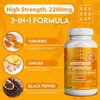 Grounded Turmeric Tablets 2,200mg with Black Pepper & Ginger 35:1