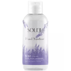 Soleil Hand Sanitizer (2-PACK) 1 Lavender & 1 Rose - 4 oz Bottles