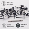 SKIR'CO Pack of 100 Large Flange Aluminium Blind Rivets 4.8