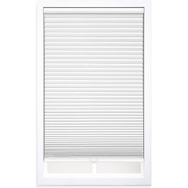 DEZ FURNISHINGS QMWT220360, Energy Saver Cordless 1.5" Blackout Cellular Shade, 36" x 22", White