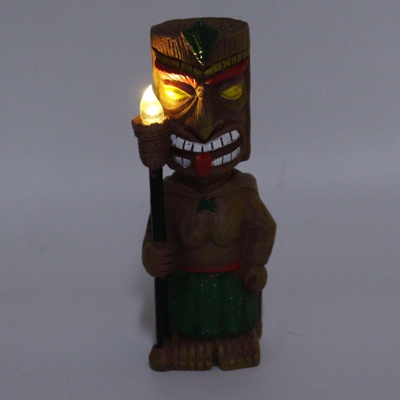 Solar Garden Outdoor Light Torch Figurine Warm Light Landscape Ground