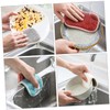 Healeved 2sets Multi-Purpose Kitchen Dishwasher Scourers Non Scratch Black Sponge