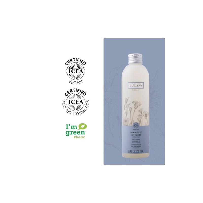 Lucens - Gentle and Gentle Shampoo Ideal for Frequent Washes