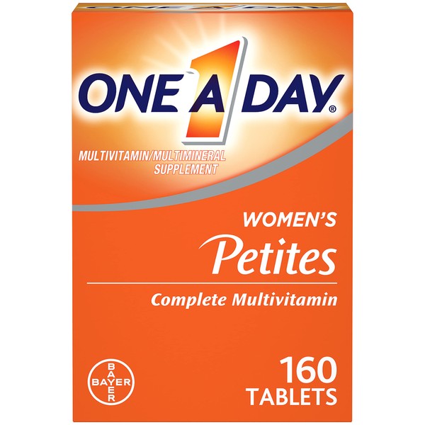 One-A-Day Women's Petites Complete Multivitamin 160ct Pack of 5 (800 Tablets Total)