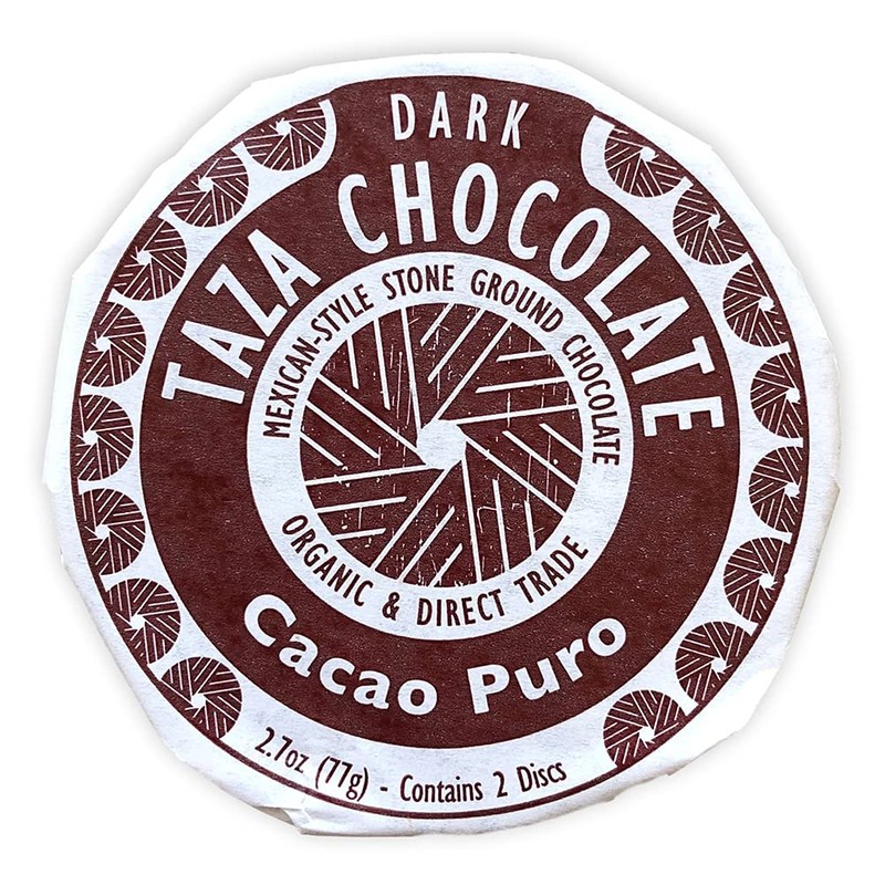 Taza Chocolate Organic Mexicano Disc 70% Dark Chocolate, Cacao Puro,