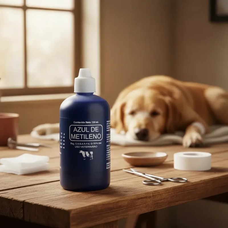 Azul De Metileno Cicatrizante De Heridas 120 Ml