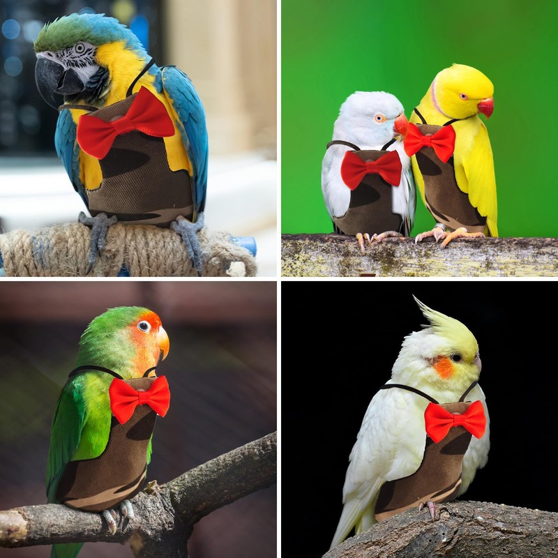 Bird Diaper Washable Reusable Parrot Flight Suit Nappies Protective Breathable