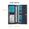 Lavemi Ultra Slim Thin Leather Women Wallet RFID Blocking Credit