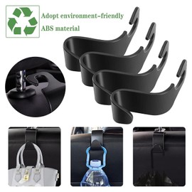 SOZOMO 8 pcs Gancho Universal Multifuncional para Reposacabezas de Coche, Caja de Almacenamiento Colgante con Gancho para Reposacabezas de auto， para Todos los Coches.