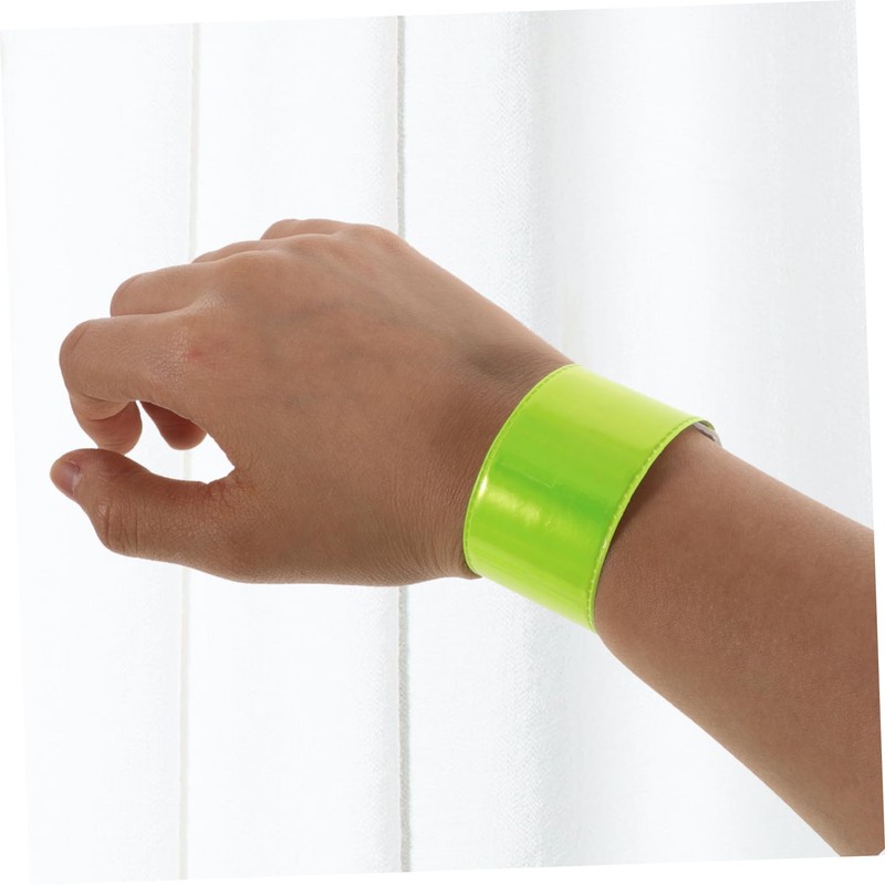 SUPVOX 10pcs Reflective Slap Bracelets for Night Walking and Visibility