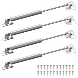 YUESHI PJL Pack of 4 Gas Spring Hinge, Gas Springs, Lid Support Hinges, Soft Close Hinge for Toy Boxes, Wardrobes, Door Flap for Kitchen Cabinet, (100N)