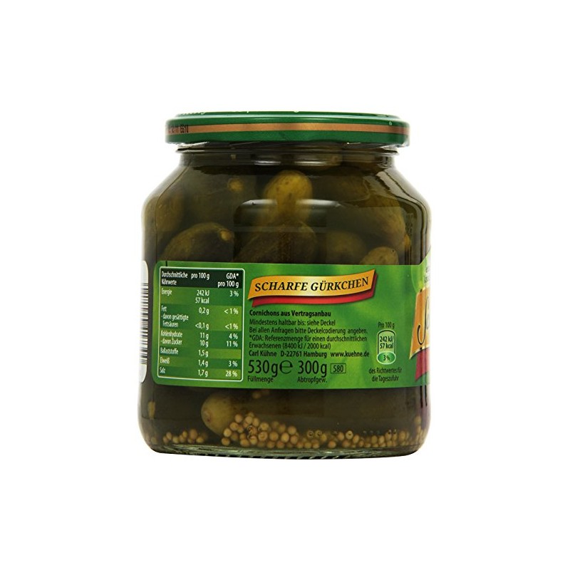 Kühne Cucumbers Gourmet Pot Chili 580 ml