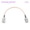 DMiotech 2 Pcs RG316 Coaxial Cable 6" BNC Male to