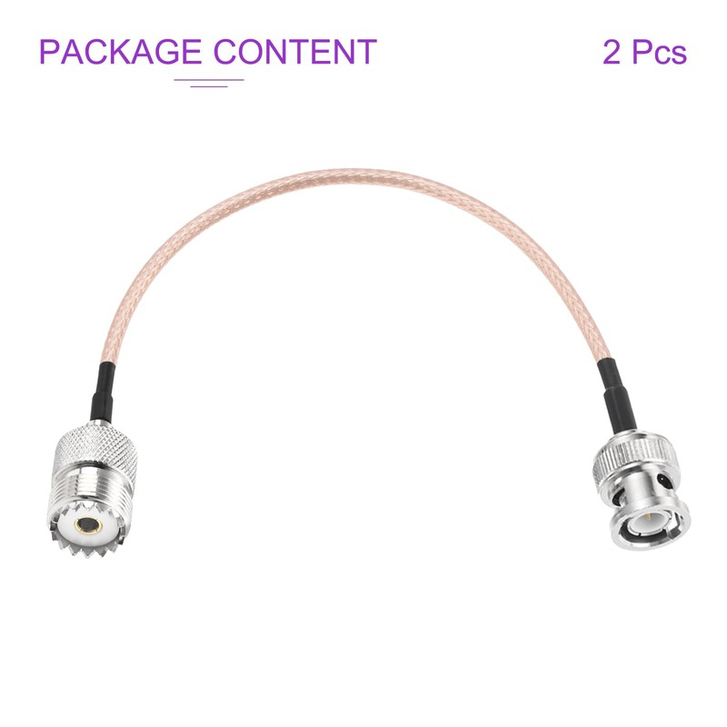 DMiotech 2 Pcs RG316 Coaxial Cable 6" BNC Male to