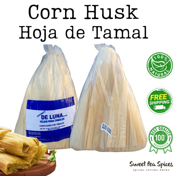 1lb Corn Husks / Hoja de Tamal / Tamale Wrappers / Corn Husks to make Tamales 