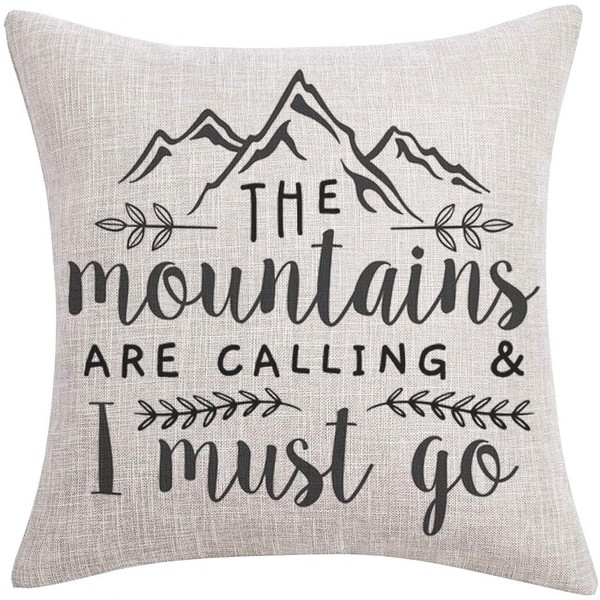 FaceYee The Mountains are Calling and I Must Go Pillow