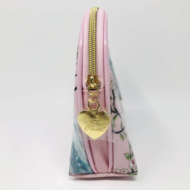 Too Faced NEW Too Faced Peacock Pink Make Up Bag