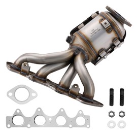 BDFHYK Exhaust Manifold Catalytic Converter with Gasket Kit Direct-Fit Compatible with Hyundai Accent 12-17, Compatible with Kia Rio 12-16, L4 1.6L, EPA Compliant, Replace 16680