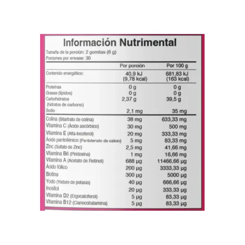 Goli Multivitaminico Para Mujer Con Biotina 60 Gomitas Sfn