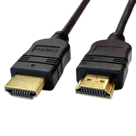 Yamazen HDB-420 High Speed HDMI Cable, 6.6 ft (2 m) (HDMI [Male] to HDMI [Male]), Ver1.4 Ethernet, Black
