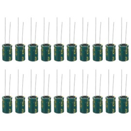 PATIKIL 16V 470uF Electrolytic Capacitors, 20Pcs 8x12mm Aluminum High Frequency Electrolytic Capacitors for TV, LCD Monitor, Refrigerator, Circuit Boards, Green