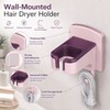 Wall Mounted Hair Dryer Holder for Bathroom Storage – Punch-Free