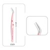 DZANIK Partial False Eyelash Tweezers Curved Tweezers Self Matsuke Tweezers