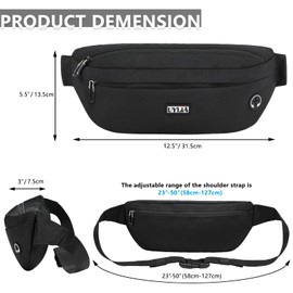 UYLIA Bauchtasche Gürteltasche für Damen und Herren: Hüfttasche Outdoor Sport Wasserdicht für Camping Wandern Fitness Fahrrad Geschenke