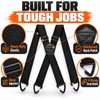 Heavy Duty Suspenders for Men Work Biker Outdoor 3.8cm Wide